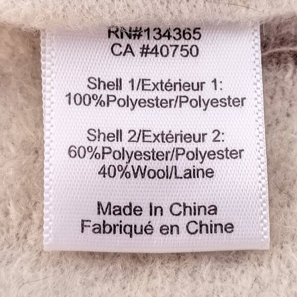 Marla Wynne Beige Cream Plaid Wool Coat NWT - Picture 5 of 6